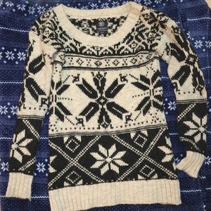 American Eagle Winter Holiday Fair Isle Wool Sweater Small